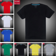 Moda Masculina Redonda Pescoço Cor Algodão T-Shirts